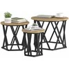 Nesting šoninis stalas 3 pcs Amatininkų ąžuolas