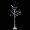Beržinė Kalėdų eglutė Balta 22 x 22 x 150 cm Plastmasė 232 LED