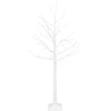 Beržinė Kalėdų eglutė Balta 22 x 22 x 150 cm Plastmasė 232 LED