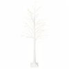 Beržinė Kalėdų eglutė Balta 22 x 22 x 180 cm Plastmasė 319 LED