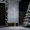 Beržinė Kalėdų eglutė Balta 22 x 22 x 180 cm Plastmasė 319 LED