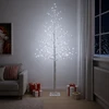 Beržinė Kalėdų eglutė Balta 25 x 25 x 210 cm Plastmasė 406 LED