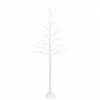 Beržinė Kalėdų eglutė Balta 25 x 25 x 210 cm Plastmasė 406 LED