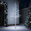 Beržinė Kalėdų eglutė Balta 25 x 25 x 240 cm Plastmasė 493 LED