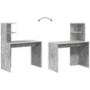 Stalas Betono pilka 102 x 50 x 124 cm Apdirbta mediena