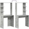 Stalas Betono pilka 78,5 x 37 x 154,5 cm Apdirbta mediena