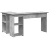 Stalas Betono pilka 142 x 102 x 73 cm Apdirbta mediena