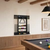 Biliardo lazdos stovas Apdirbta mediena 93 x 12 x 103 cm Juoda