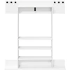 Biliardo lazdos stovas Apdirbta mediena 93 x 12 x 103 cm Balta