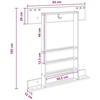Biliardo lazdos stovas Apdirbta mediena 93 x 12 x 103 cm Balta