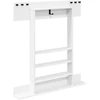 Biliardo lazdos stovas Apdirbta mediena 93 x 12 x 103 cm Balta
