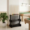 Biliardo lazdos stovas Apdirbta mediena 60 x 35 x 60 cm Juoda