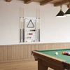 Biliardo lazdos stovas Apdirbta mediena 93 x 12 x 103 cm Balta