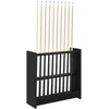 Biliardo lazdos stovas Apdirbta mediena 60 x 20 x 57 cm Juoda