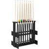 Biliardo lazdos stovas Apdirbta mediena 60 x 35 x 60 cm Juoda