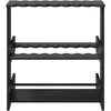 Biliardo lazdos stovas Apdirbta mediena 60 x 35 x 60 cm Juoda