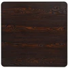 Bistro stal., MDF ir plien., kvadr., 80x80x75cm, tams. uos. sp.