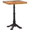Bistro stalas 50 x 50 x 76 cm Kietos akacijos mediena Ruda