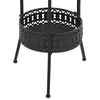 Bistro staliukas, juodas, 40x70cm, metalas