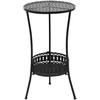 Bistro staliukas, juodas, 40x70cm, metalas