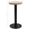 Bistro staliukas, šviesiai rudos spalvos, 40cm, MDF