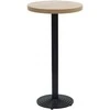 Bistro stalo kojelė Juoda Ø43x107 cm Ketaus
