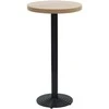 Bistro stalo kojelė Juoda Ø43x107 cm Ketaus