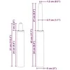 Biuro kėdės dujų cilindras Juoda 307-447 mm Geležis