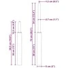 Biuro kėdės dujų cilindras Juoda 505-720 mm Geležis