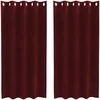Užtemdymo užuolaidos 2 pcs Vyno raudona 140 x 175 cm Aksomas