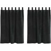 Užtemdymo užuolaidos 2 pcs Juoda 140 x 140 cm Aksomas