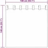 Užtemdymo užuolaidos 2 pcs Juoda 140 x 140 cm Aksomas