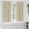 Užtemdymo užuolaidos 2 pcs Kreminė 140 x 175 cm Aksomas