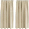 Užtemdymo užuolaidos 2 pcs Kreminė 140 x 175 cm Aksomas