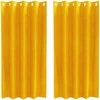 Užtemdymo užuolaidos 2 pcs Garučių geltona 140 x 175 cm Aksomas