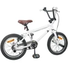 BMX Dviratis 16 Colių 5-8 metų amžiaus Balta