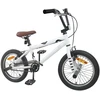 BMX Dviratis 16 Colių 5-8 metų amžiaus Balta