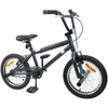BMX Dviratis 16 Colių 5-8 metų amžiaus Tamsiai pilka