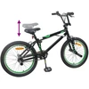 BMX Dviratis 20 Colių skirta vyresniems nei 9 metų Juoda