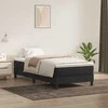 Box Spring Lova be čiužinio Juoda 100x210 cm aksomas