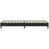 Box Spring Lova be čiužinio Juoda 100x220 cm aksomas