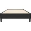 Box Spring Lova be čiužinio Juoda 100x220 cm aksomas