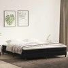 Box Spring Lova be čiužinio Juoda 200x210 cm aksomas
