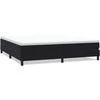 Box Spring Lova be čiužinio Juoda 200x220 cm aksomas