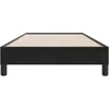 Box Spring Lova be čiužinio Juoda 80x210 cm aksomas