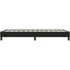 Box Spring Lova be čiužinio Juoda 90x210 cm aksomas