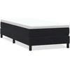 Box Spring Lova be čiužinio Juoda 90x210 cm aksomas