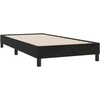 Box Spring Lova be čiužinio Juoda 90x210 cm aksomas