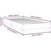 Box Spring Lova be čiužinio Rožinė 100x220 cm aksomas