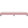 Box Spring Lova be čiužinio Rožinė 120x220 cm aksomas